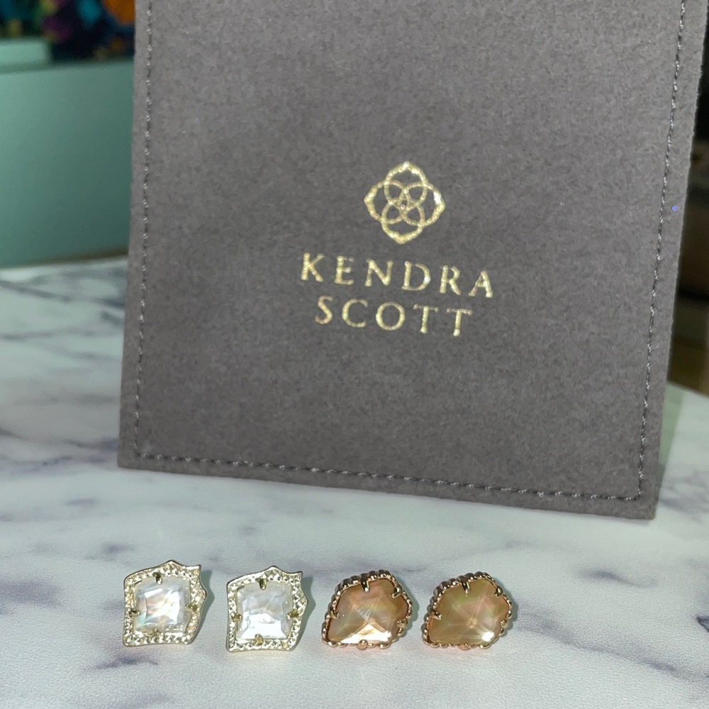 Kendra Scott Set Of Two Pairs Of Stud Earrings - image 1